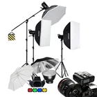 Godox DP600II 600Ws + 2x SK400II 400Ws 2,4G беспроводной X1 триггер Фотостудия Flash стробоскоп в комплекте софтбокс светильник-бум светильник ing Set