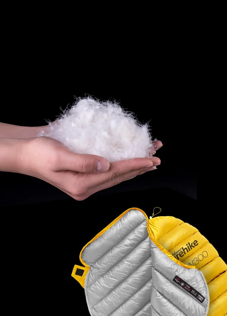 Naturehike CW300, уличный кемпинговый ультра-светильник, спальный мешок на гусином пуху, весенний, осенний, зимний тент, светильник, спальные мешки