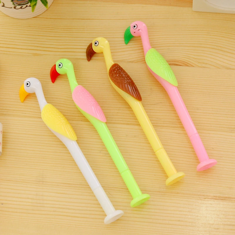 DL Корейская креативная канцелярская Милая Страусиная нейтральная ручка черная