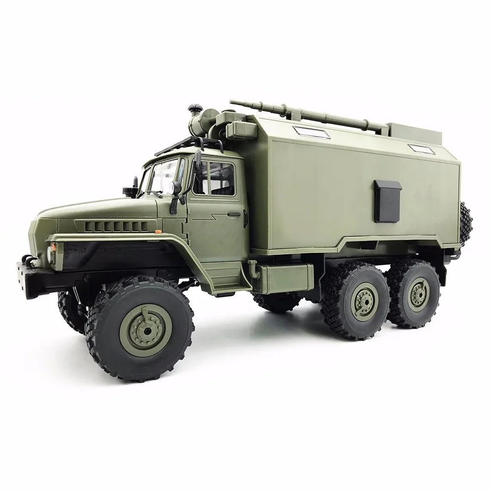 WPL B36 Урал 1/16 2 4G 6WD RC грузовик военный автомобиль Рок Гусеничный командный