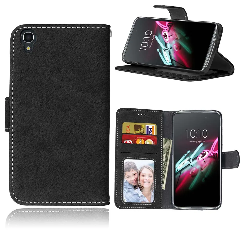 Кожаный чехол-портмоне на застежке в стиле ретро чехол для Alcatel OneTouch idol 3 4,7 дюймового One Touch 6039 6039A 6039K 6039Y телефон чехол s сумка чехол