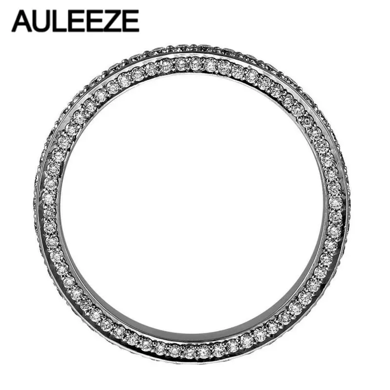 Женское кольцо из белого золота 14 к 585 пробы с муассанитами|wedding rings for women|wedding women