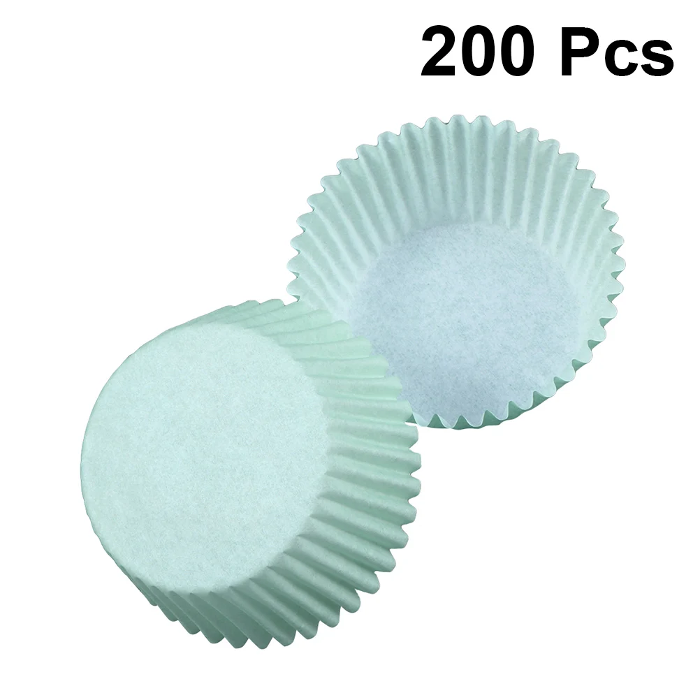 200 шт. чашки для торта утолщенные круглые обертки кексов бумажные банкета