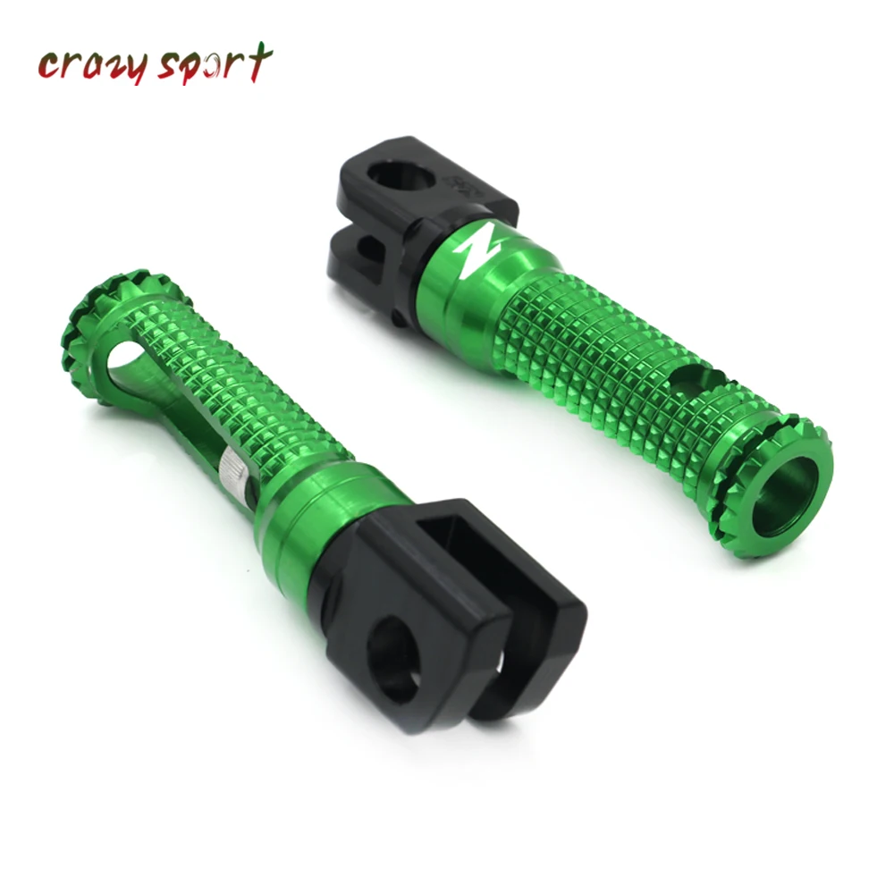 Front Foot Pegs Footrest Adapter For KAWASAKI Z125 Z250 Z300 Z 125/250/300 2013-2018 2017 Motorcycle Rest Rider With Logo | Автомобили и