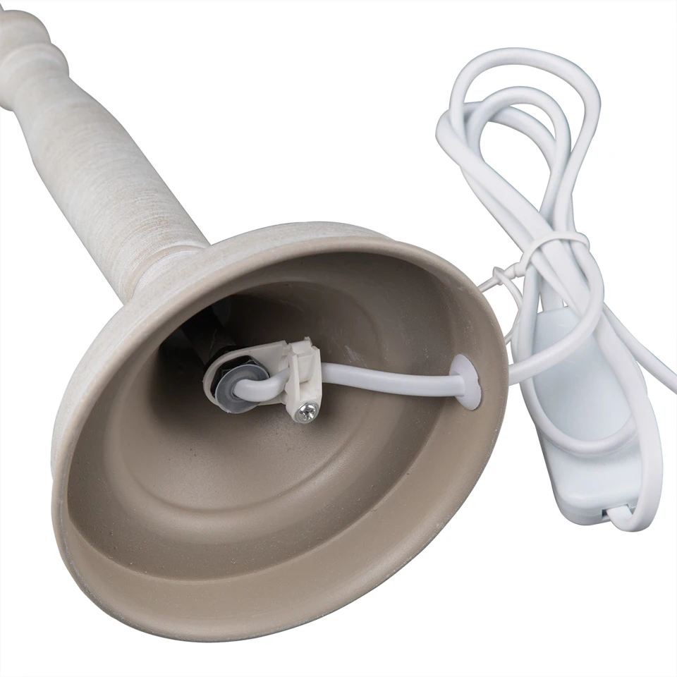 Oygroup настольные лампы светодиодные держатель Утюг База свет Ткань абажур E14