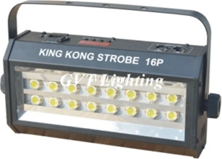 High Power Disco DJ KING KONG 400W LED Strobe Light 2X8P 16pcs 20W White Colorful Flash | Лампы и освещение