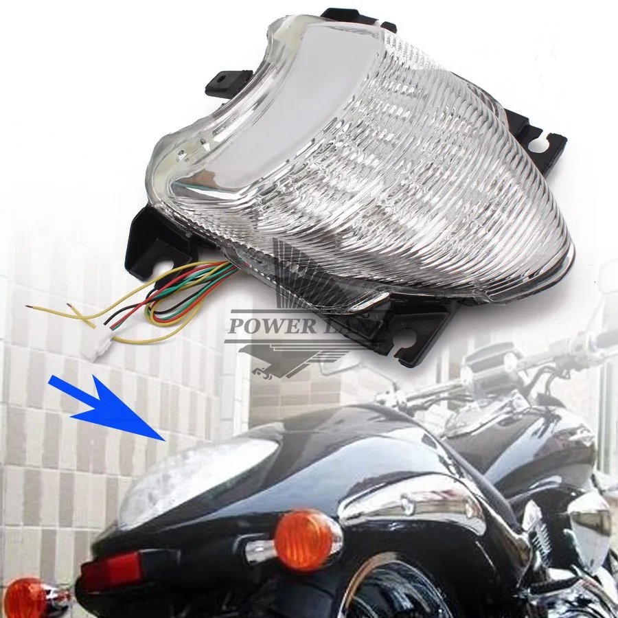 

For Suzuki M109R Boulevard 2006-2009 Clear/Smoke Lens Motorcycle Integrated LED Park Brake Tail Light Turn Signal Brake Light