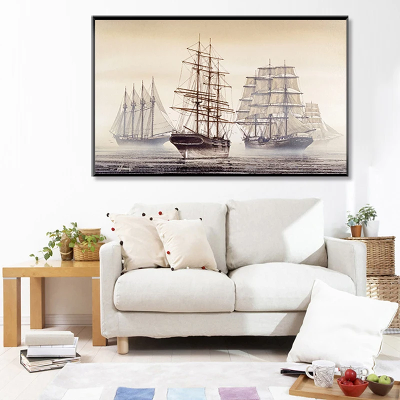 1 шт. Настенная картина в рамке подарок украшение для дома холст принт живопись