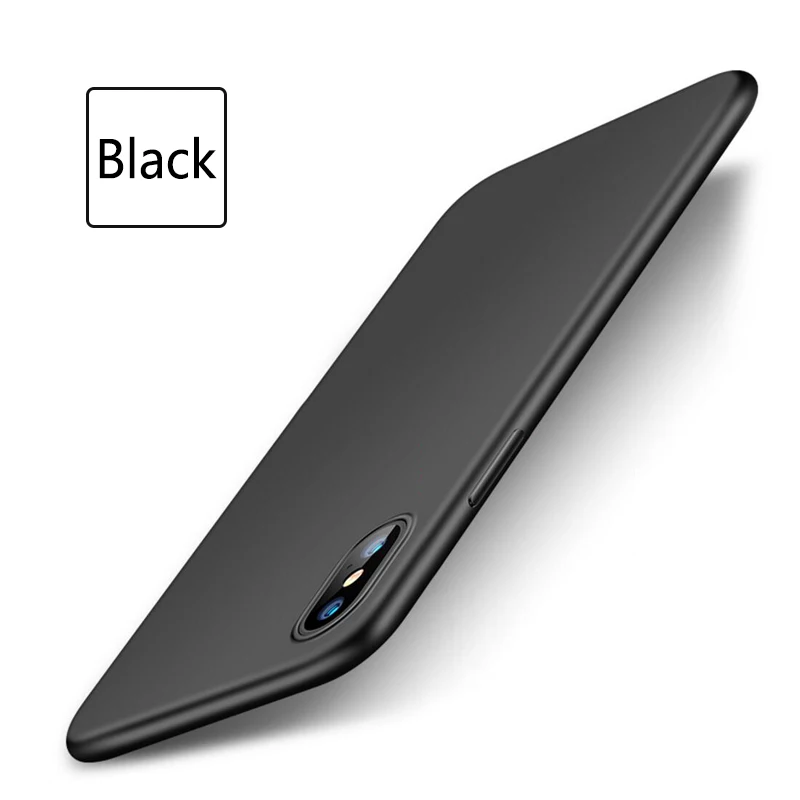Роскошные ультра тонкий силиконовый чехол для iPhone х матовый ТПУ Мягкая задняя