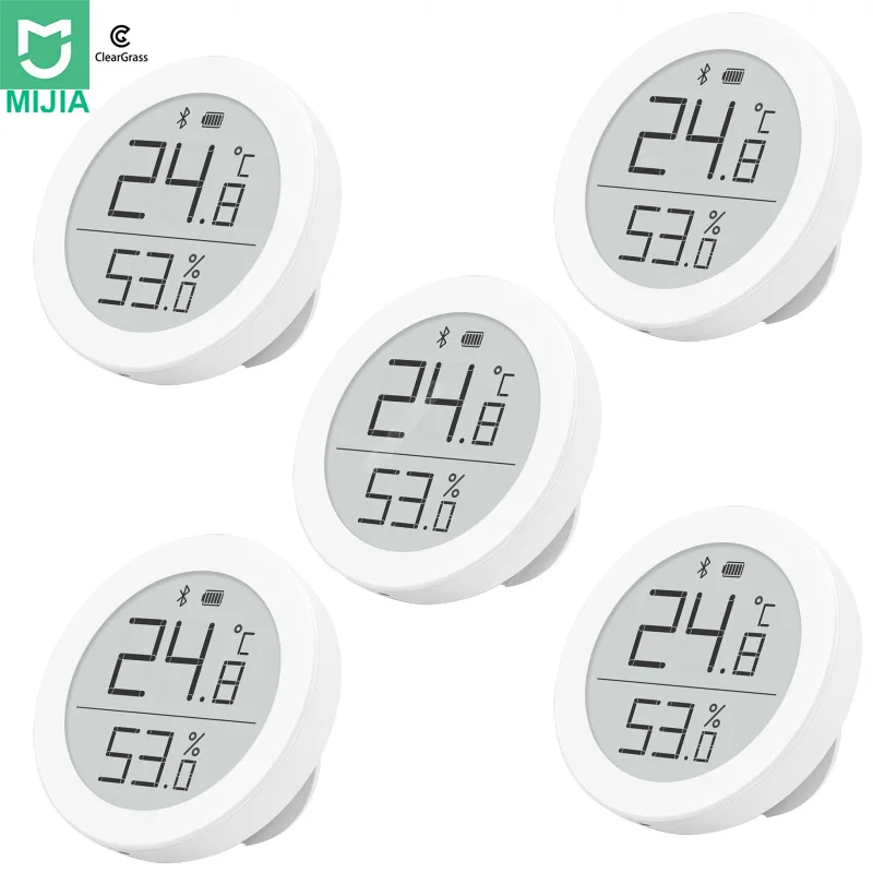 Оптом Xiao mi ClearGrass цифровой Bluetooth термометр гигрометр 0~ 50 электронные чернила экран данных автоматическая запись с mi APP