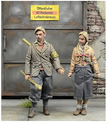 1/35 фигурки из смолы, модель, наборы, WWI, немецкая молодость, 2 фигуры, Неокрашенная