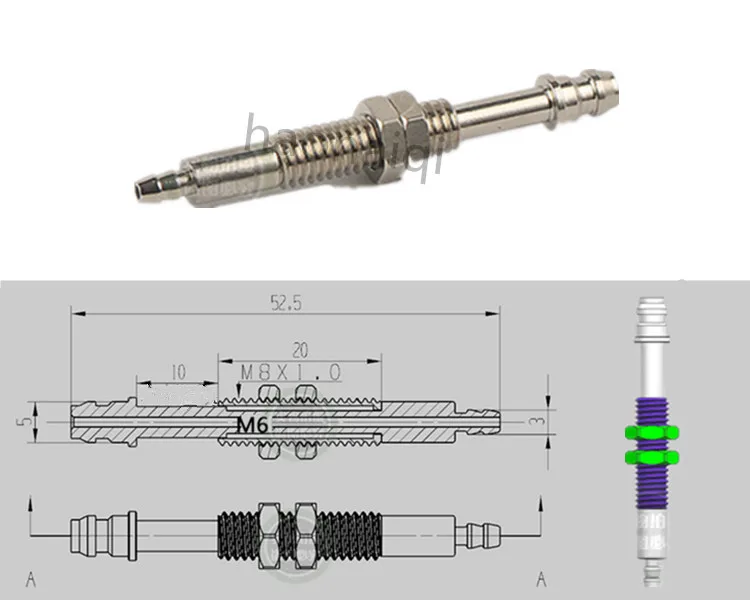 G M6 X L52 Вакуумная присоска сиденье мини циклотрон буфер золото манипулятор аксессуары присоска кронштейн соединительный стержень - Цвет: G M6 X L52