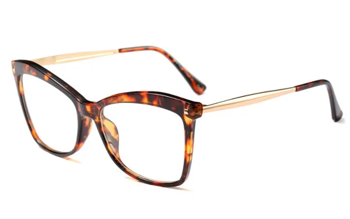 Женские квадратные оправы для очков, мужские и женские брендовые дизайнерские оптические Модные прозрачные очки, компьютерные очки 45297