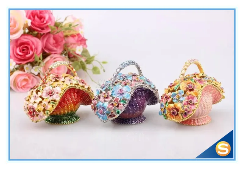 Цветочный дизайн искусственная коробка разнообразные цветы эмалированная