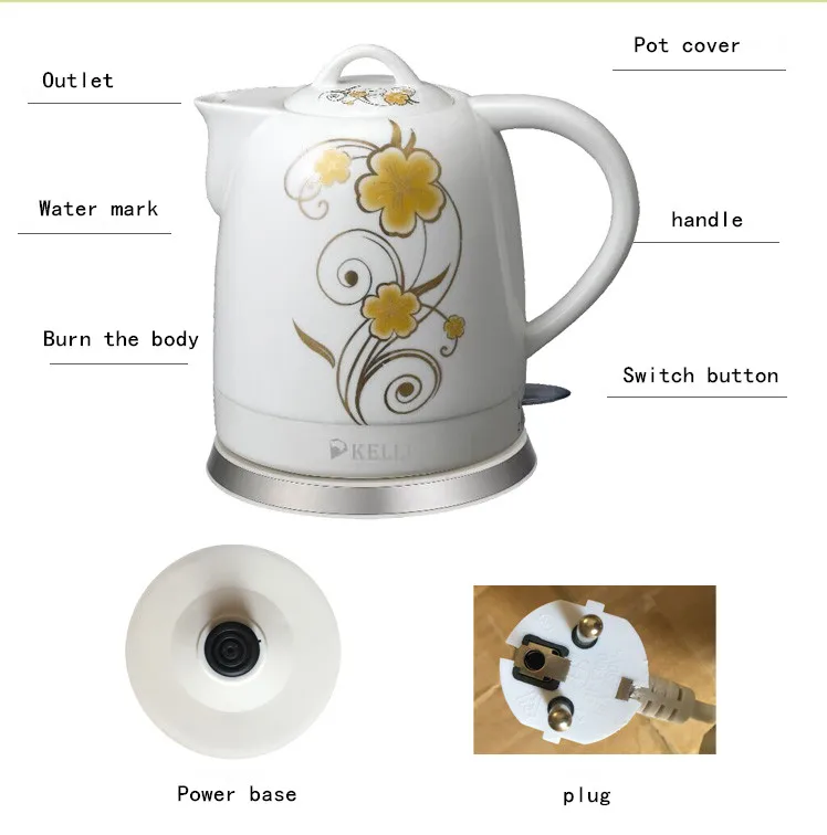 Высококачественный керамический экспортный электрический чайник быстро