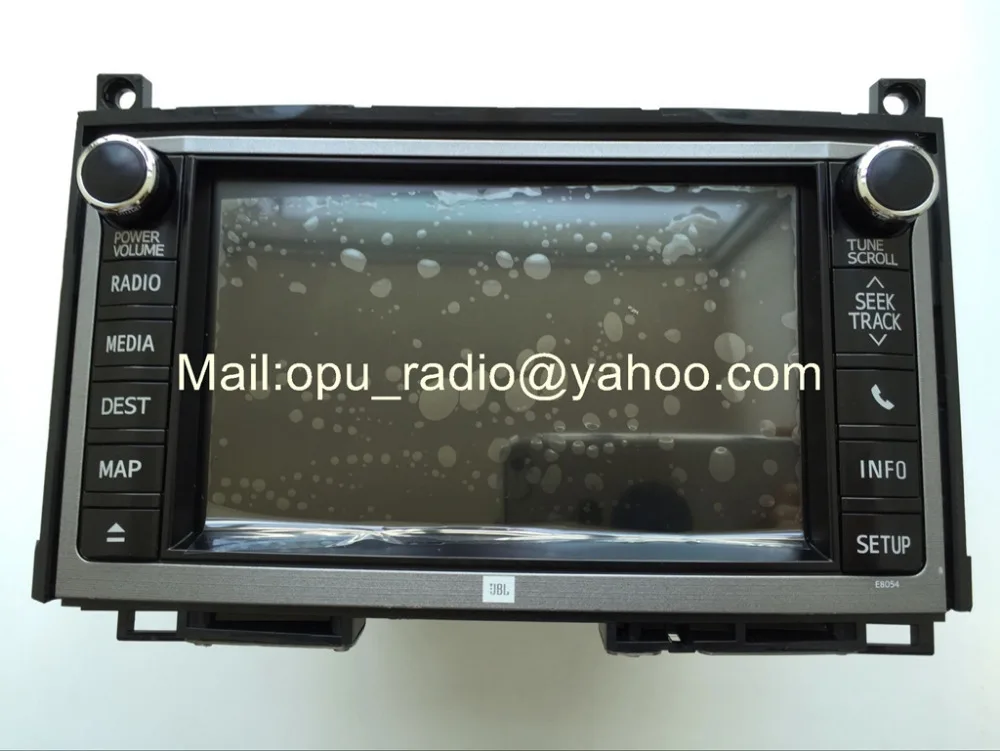 Оригинальное радио Fujitsu 86107 0T040 13800 1890C101 E8054 для 2012 2013 Toyota Venza OEM GPS навигационная