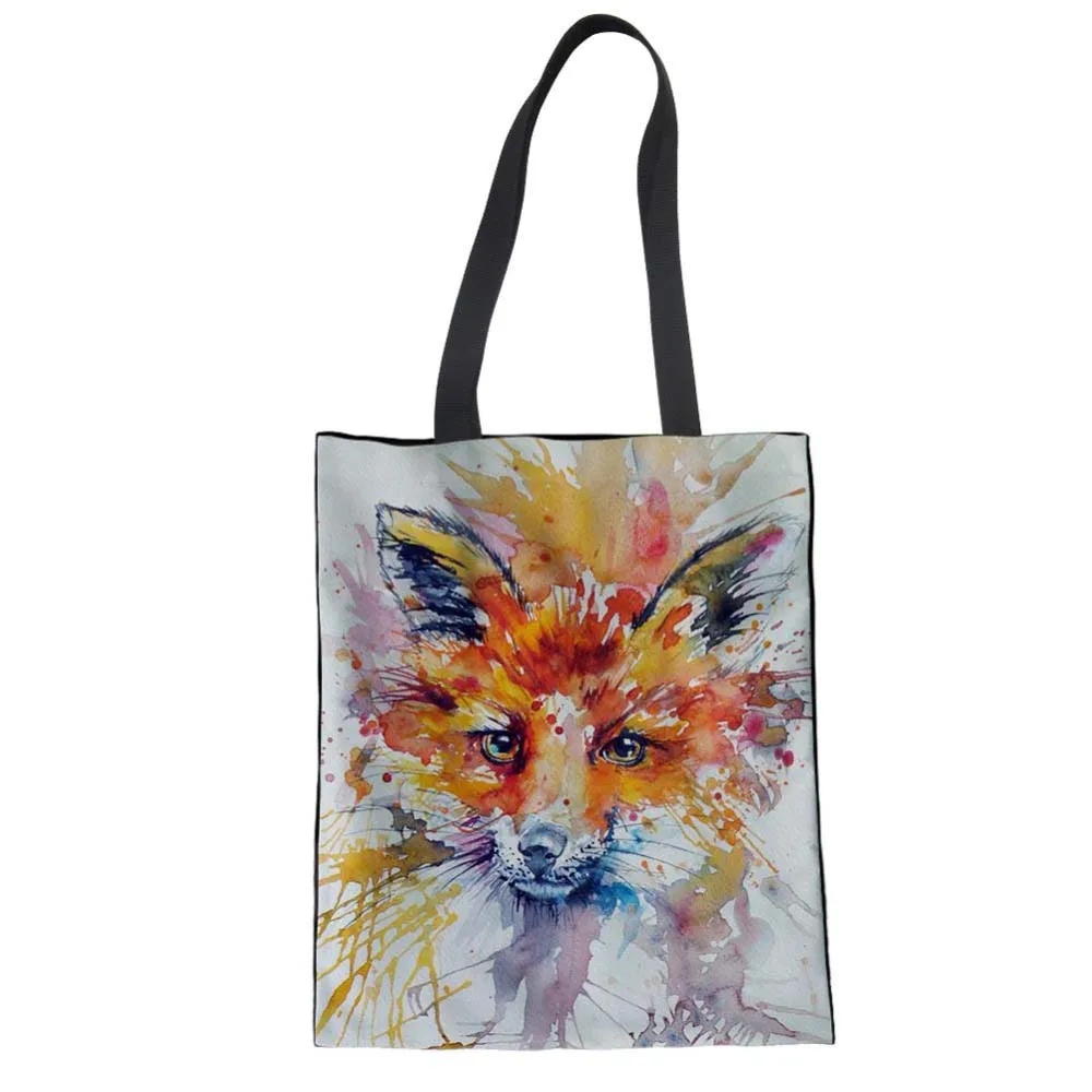 WHEREISART женская сумка с верхней ручкой тканевая для покупок забавная Цветочная