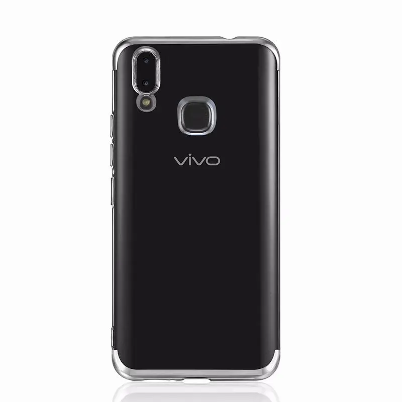 ДЛЯ Vivo Y81 покрытие полная защита Силиконовый чехол для Vivo V9 Z5X Y17 S1 V15 Y71 Fundas Coque V11 Pro V11i IQOO NEO бампер - Цвет: Серебристый