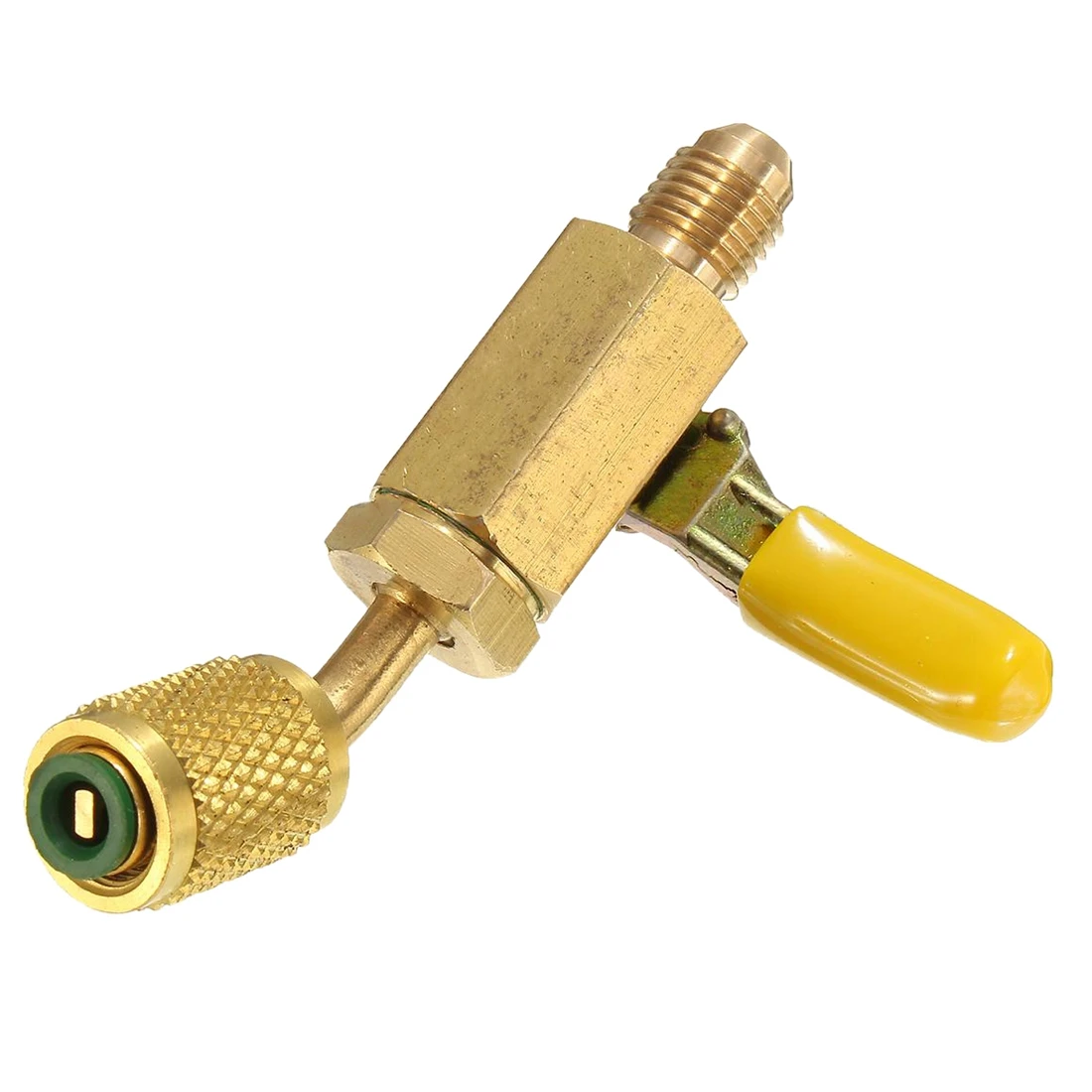 R410R134Brass запорный клапан для A/C зарядный шланг вентиляции и кондиционирования 1/4