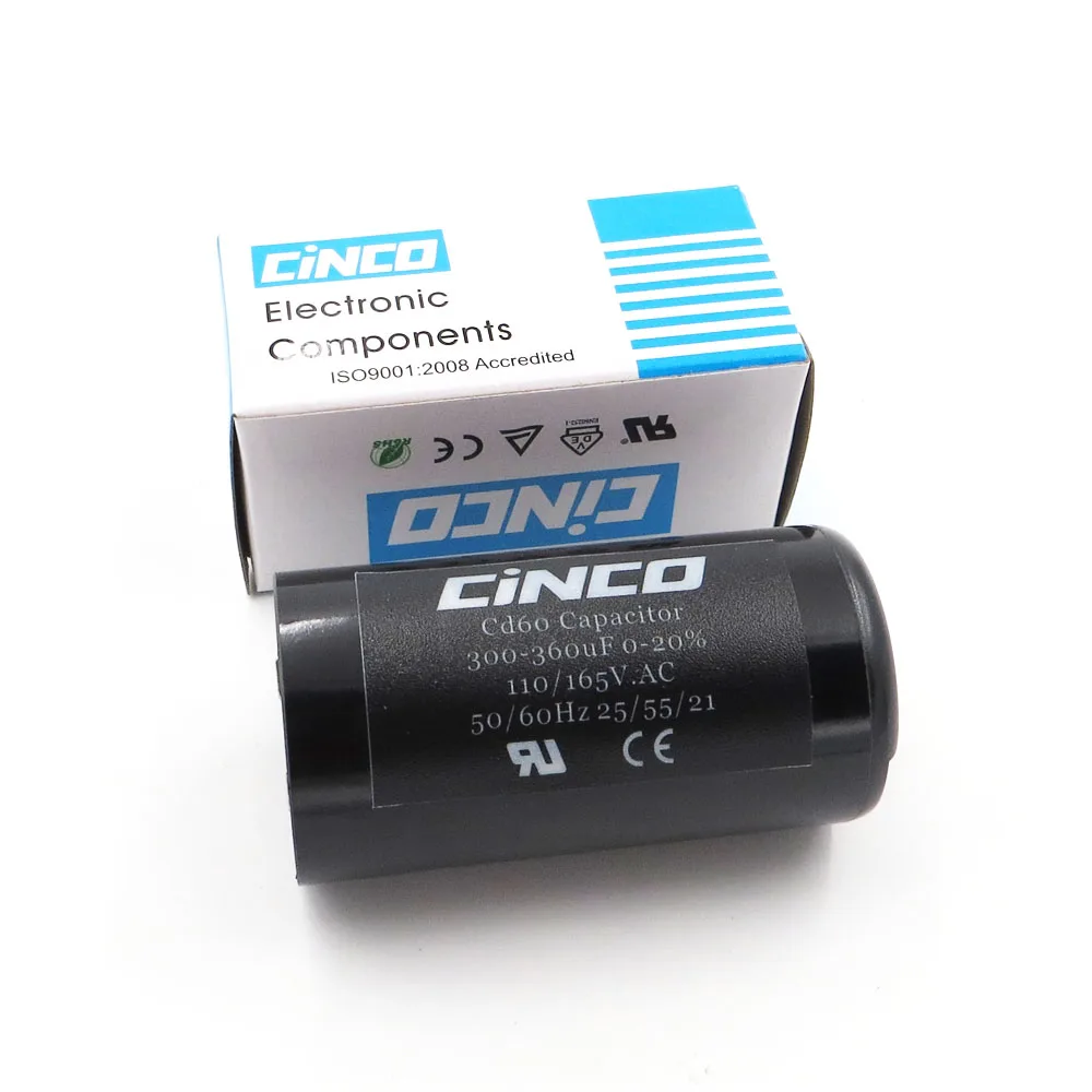 300 360 мкФ 110 V 125 165 CD60 мотор пусковые конденсаторы запуск двигателя ing mfd uf mf