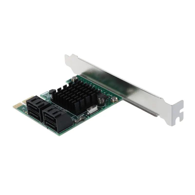 PCI-E PCI Express 1x до 4-Порты и разъёмы Sata 3,0 III 6G конвертер контроллера карты адаптер