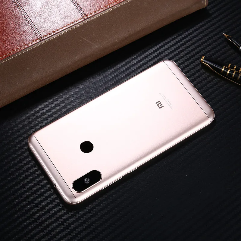 Для Xiaomi mi A2 Lite корпус красный mi 6 Pro батарея Дверь металлический задняя крышка телефон запасные части чехол с кнопками объектив