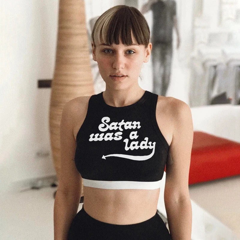 2018 Летний Тонкий короткий топ сексуальный женский без рукавов U Croptops топы на