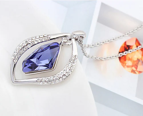 SPCLUB нежный оригинальный кристаллами от Сваровски ожерелье ювелирных изделий