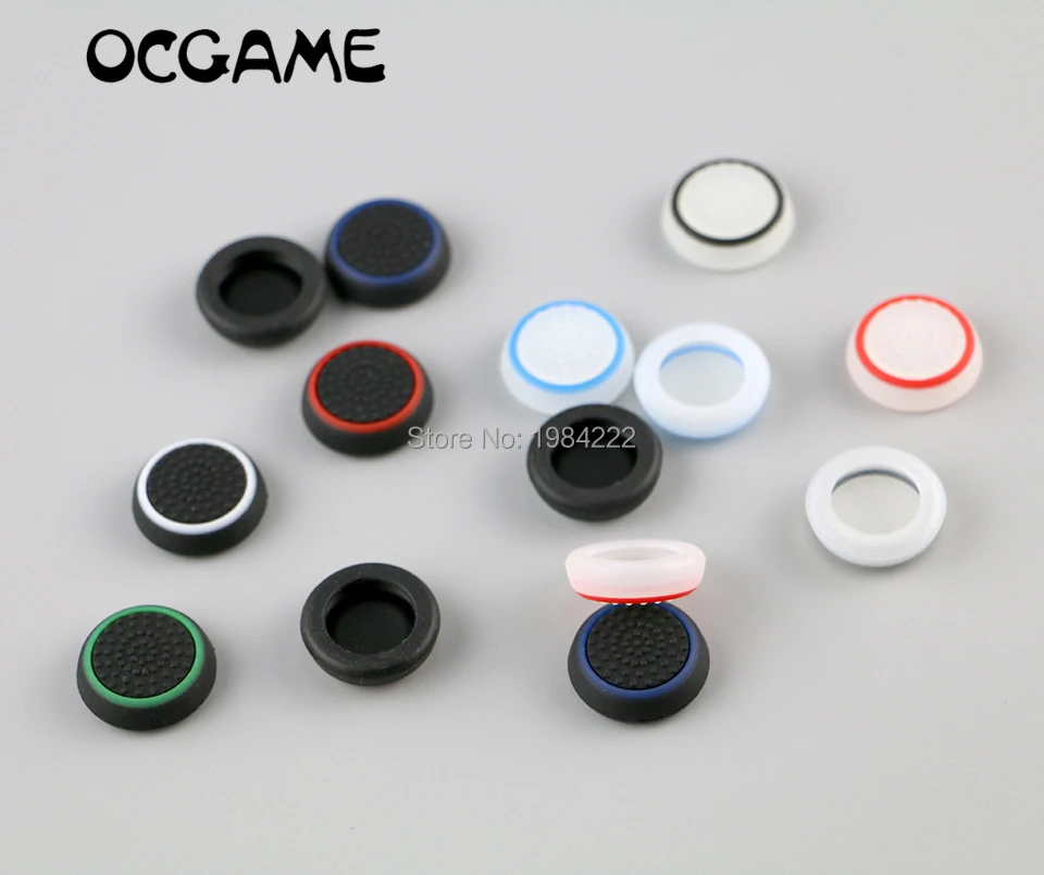 OCGAME 500 шт./лот силиконовые накладки на рукоятки для стиков совместимы с PS4/ Xbox 360/ PS3