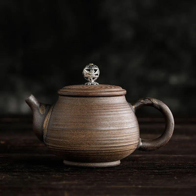 

Handmade Yixing Teapots Ceramic Retro Pottery CHinese Travel Tea Pot Kettles Kung Fu Clay Pots Drop Shipping