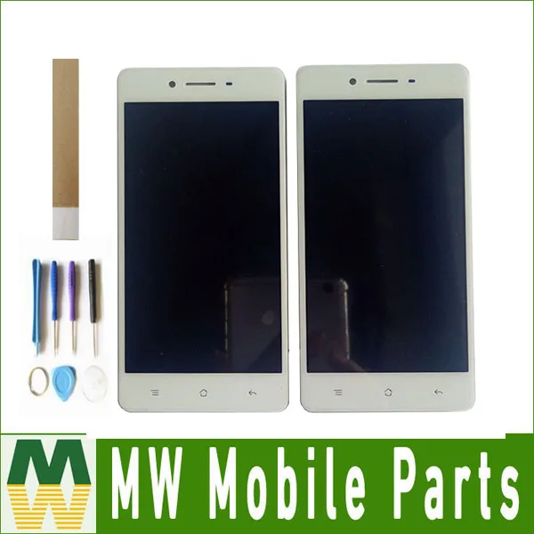 Для Oppo A35 F1 ЖК дисплей + сенсорный экран дигитайзер в сборе белый цвет с лентой и