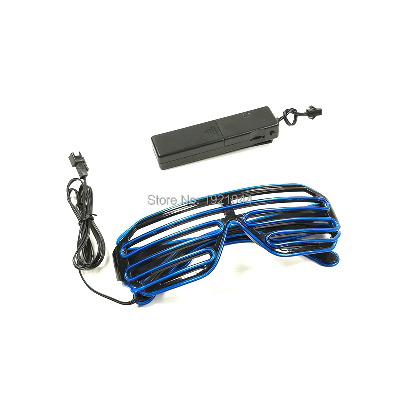 Горячая распродажа модные очки со светодиодной подсветкой EL Wire неоновые