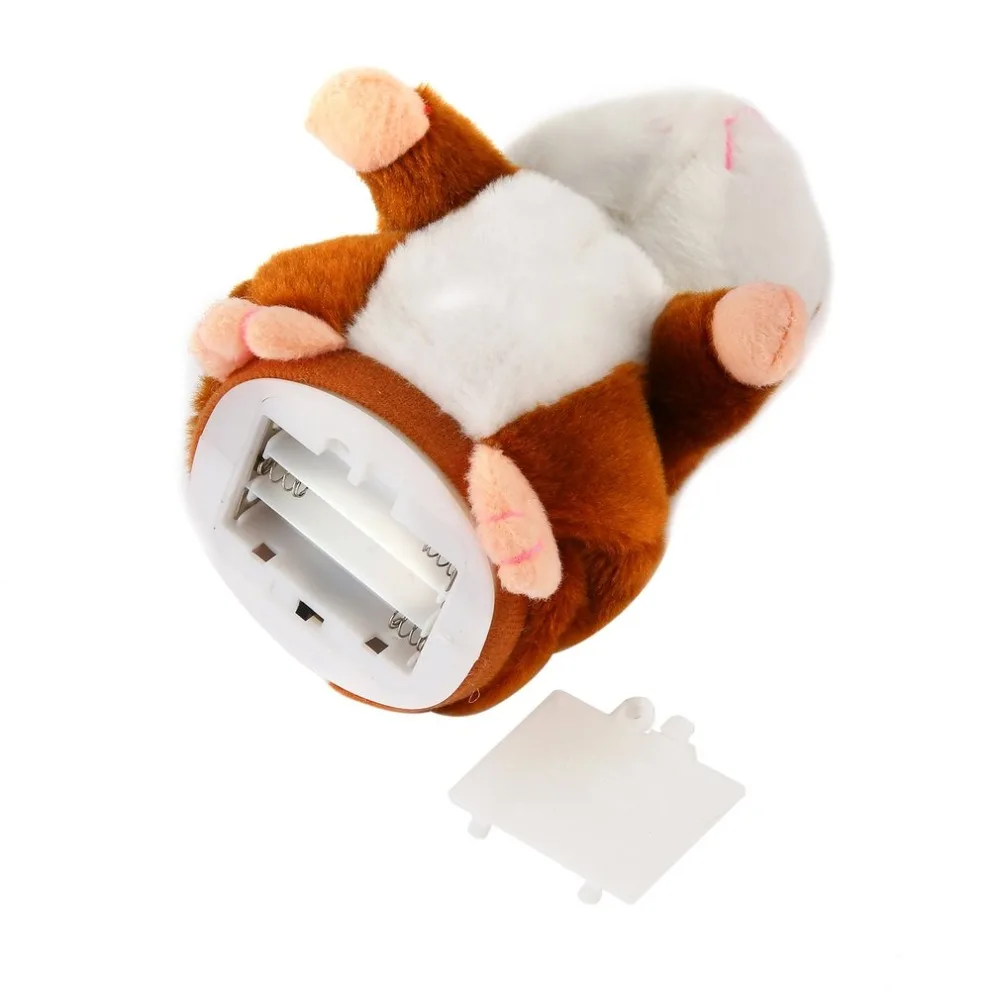 16cm Lovely Talking Hamster Sound Record Repeat Stuffed Plush Christmas Animal Kawaii Talking Nodding Hamster Toy Drop shipping