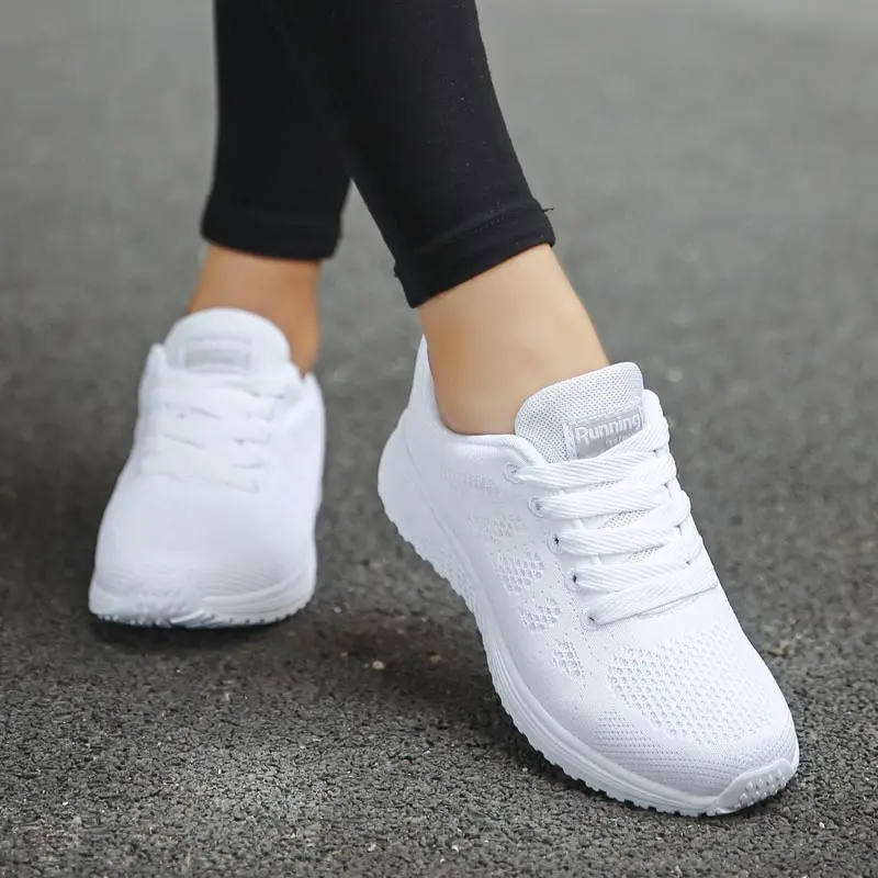Hundunsnake Breathable Mesh Women's Athletic Shoes Sport Lady Sports White Running Sneakers Chausure A-198 | Спорт и развлечения