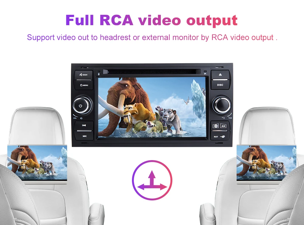 2 din Android 9,0 автомобильный dvd-плеер мультимедиа для Ford Focus 2 3 Ford Fiesta Mondeo 4 Kuga C-Max S-Max Fusion Transit gps радио