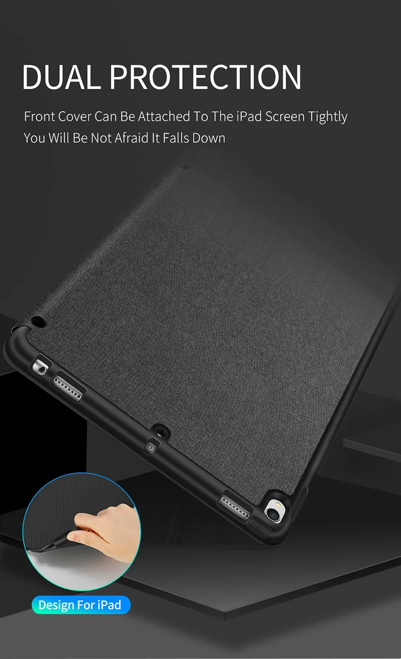 DUX DUCIS умный чехол для iPad air 3 кожаный флип-чехол для iPad air 3 чехол air3 10,5 дюймов с карандашом