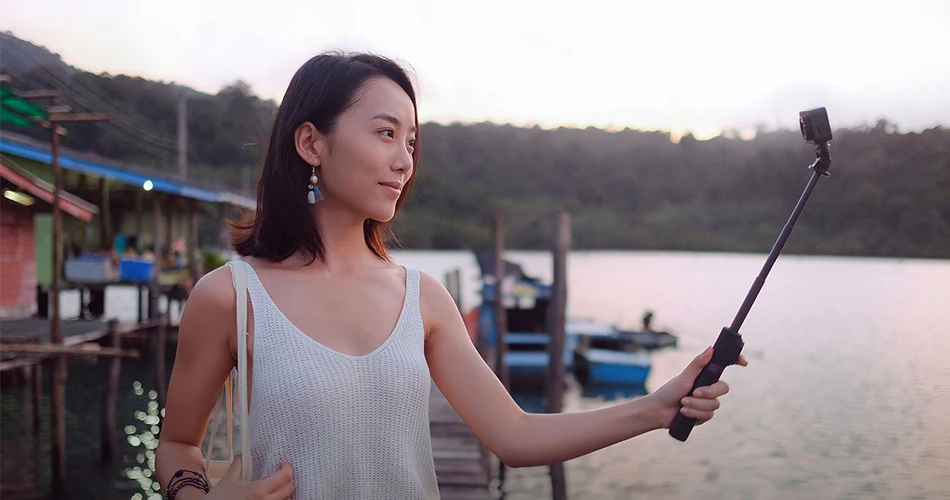 Xiaomi Mijia маленькая камера селфи палка штатив Bluetooth 3,0 дистанционное управление вращение на 360 легкий складной ручной