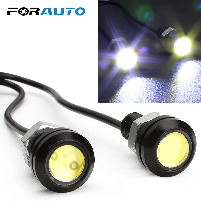 FORAUTO Супер Яркий Универсальный COB Led Eagle Eye дневной ходовой светильник противотуманный светильник 12 В DC автомобильный Стайлинг Ultrabright головной светильник