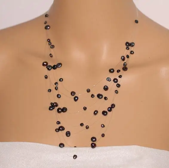 Ювелирные изделия из натурального жемчуга Очаровательное ожерелье