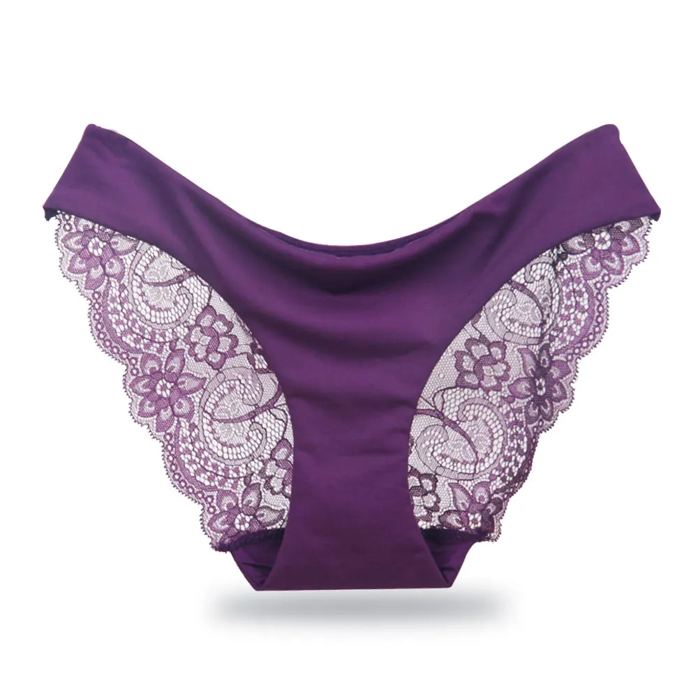 

Women's Sexy Lace Panties Seamless Underwear Briefs for Ladies Panty Cotton Transparent Panties low-Rise Plus Size High Quality