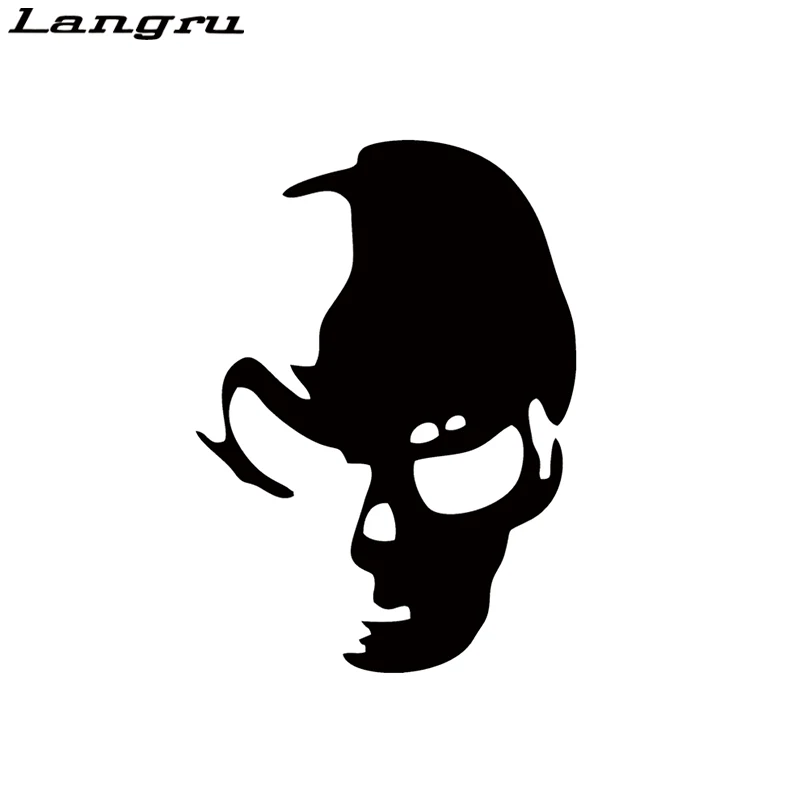 

Langru с прикольным череп автомобильные отражающие наклейки забавные креативные автомобильный Стайлинг автомобиля украшение мотоциклов вин...
