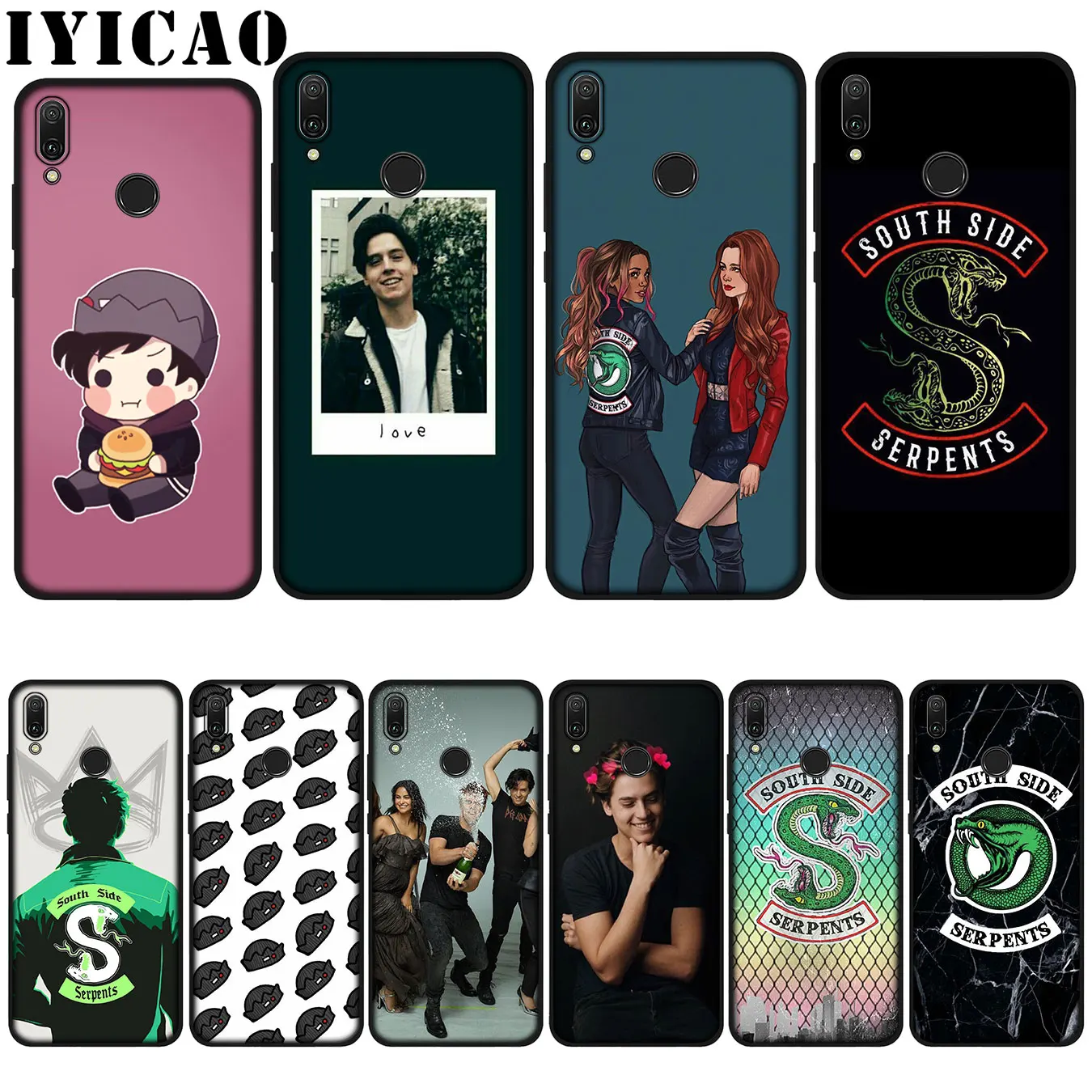 Мягкий чехол IYICAO Riverdale South Side Snake для Huawei P20 Pro P10 P8 P9 P30 Lite Mini 2017 P Smart 2019|Бамперы| |