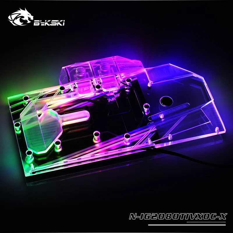 Блок ГПУ Bykski для цветных моделей RTX2080TI вулканизированный 11G | Компьютеры и офис