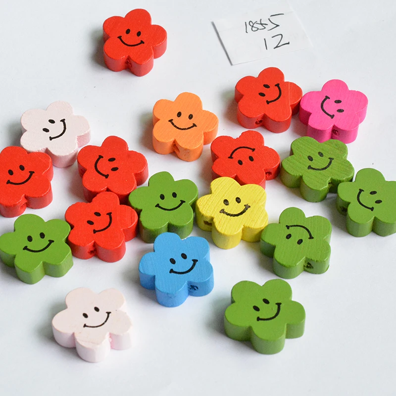 006-10pcs Самодельные Украшения в форме божьей коровки, красные бусины из натурального дерева 13 мм, Детский отдел рукоделия с изображением героев мультфильмов 036 - Цвет: 006-10pcs