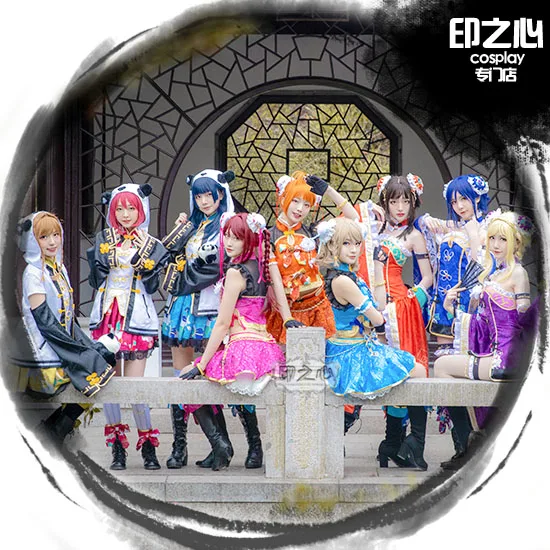 Love Live! Солнечный свет! Костюм горничной из м/ф Чонсам|Игровые костюмы| |