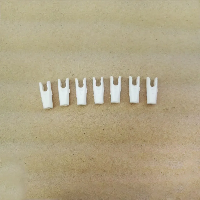 White Nock 50 шт. стрельба из лука стрелка алюминиевый Nock булавки иглы+ пластиковые хвосты стрельба из лука стержень "Сделай сам! ID 6,2 мм для стрельбы цель аксессуары - Цвет: White Nock