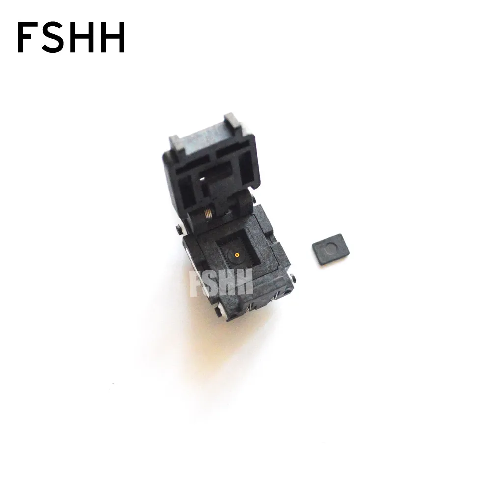 08TN13S18060-D test socket Flip test seat QFN8 DFN8 UDFN8 MLF8 WSON8 IC SOCKET Pitch=1.27mm Size=8x6mm