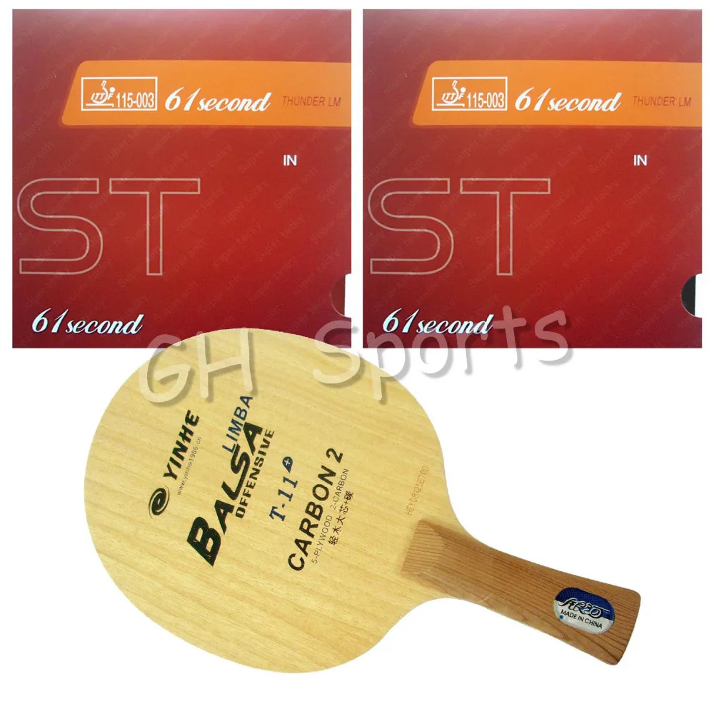 Профессиональная ракетка для настольного тенниса Galaxy T-11 + лезвие с 2x 61 секундным