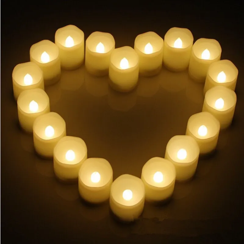 Набор из 9 беспламенных светодиодных свечей с расплавленными краями таймером и