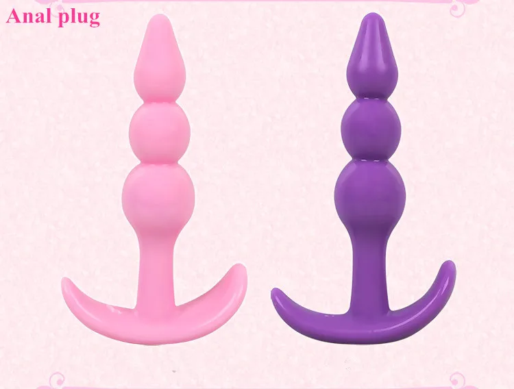 2015 NEW Silicone Anal Toys Men Women Butt Plug Jelly Dildo Real Skin Feeling Adult Sex Toy |
